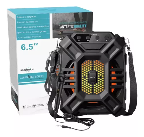 GTS-1222 PARLANTE BT /FM USB C/MICROFONO